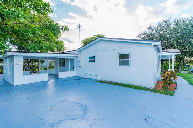 view of rear view of property