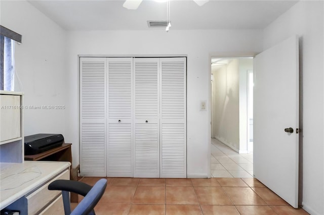 view of tiled office