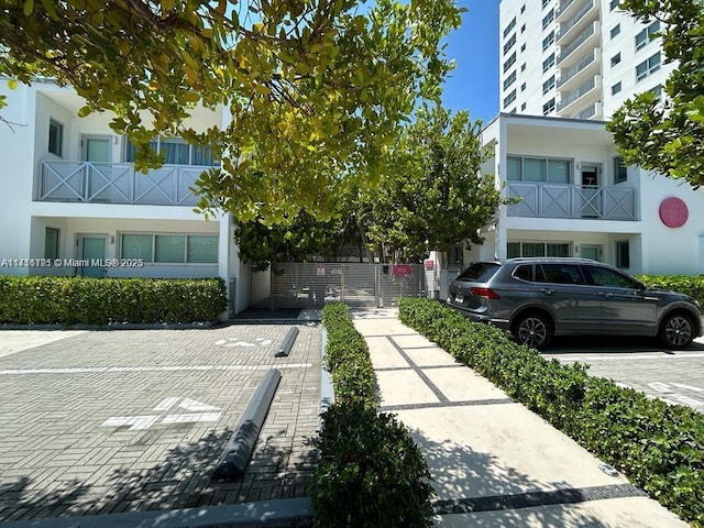 exterior space with fence