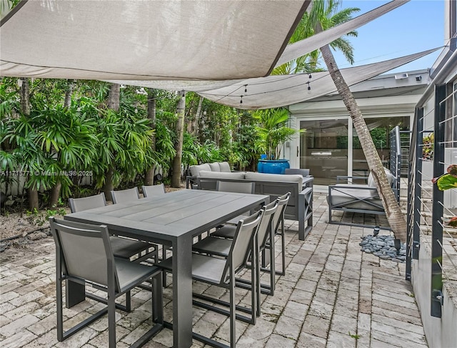 view of patio / terrace with an outdoor hangout area