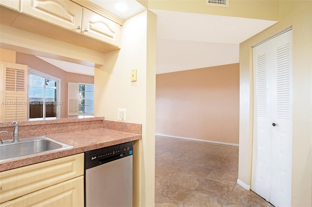 kitchen featuring dishwasher and sink