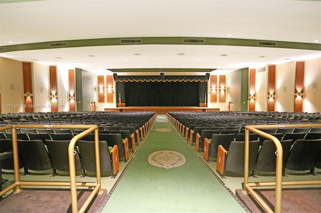 interior space featuring carpet floors