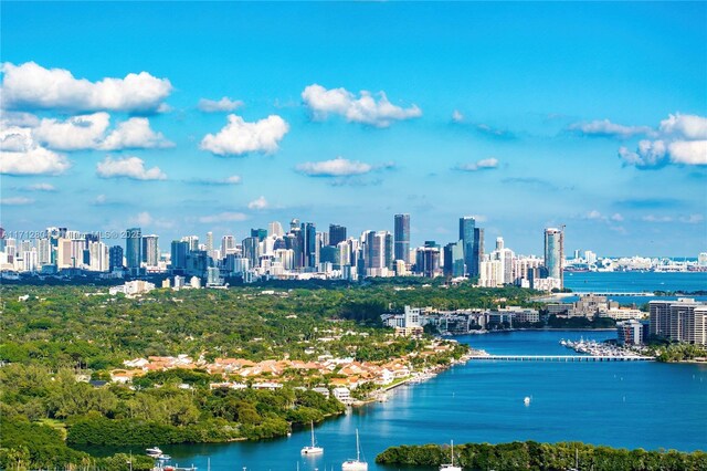 view of city featuring a water view