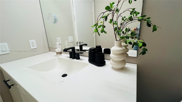 bathroom with vanity