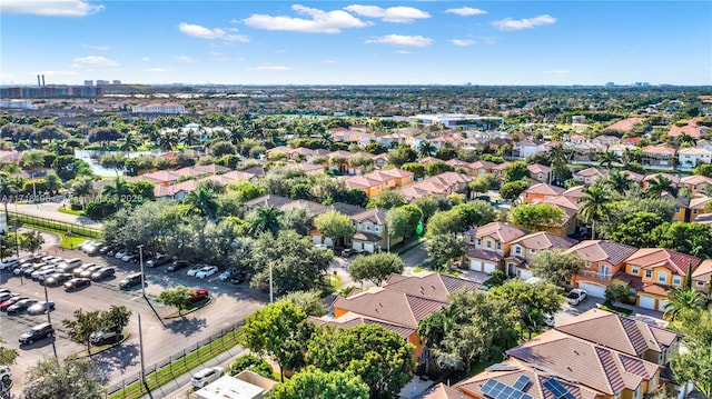 aerial view featuring a residential view