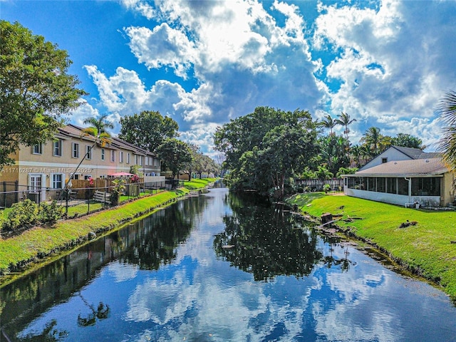 property view of water