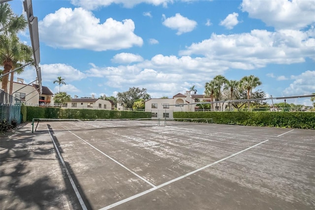 view of tennis court