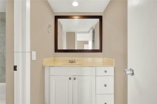 bathroom with vanity