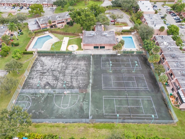 birds eye view of property