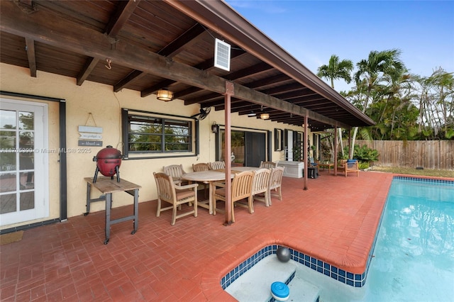 view of pool with a patio area