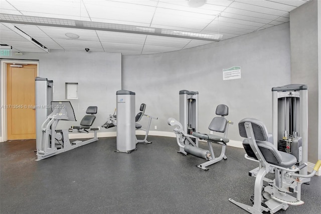 view of exercise room