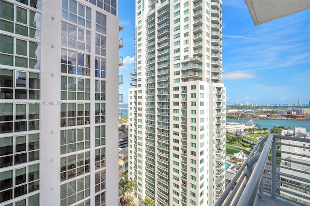 view of property featuring a water view