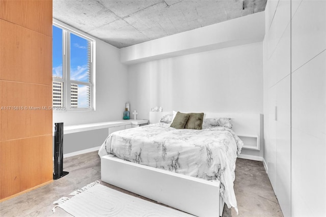 bedroom with a closet