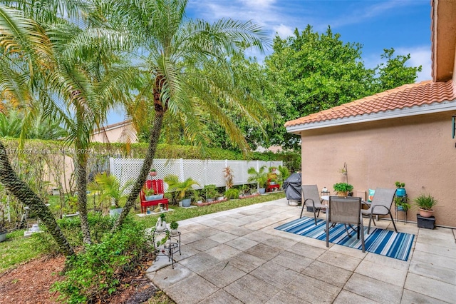 view of patio / terrace featuring area for grilling