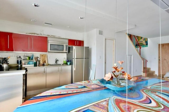 kitchen featuring sink and stainless steel appliances