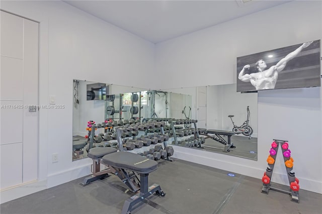 view of exercise room