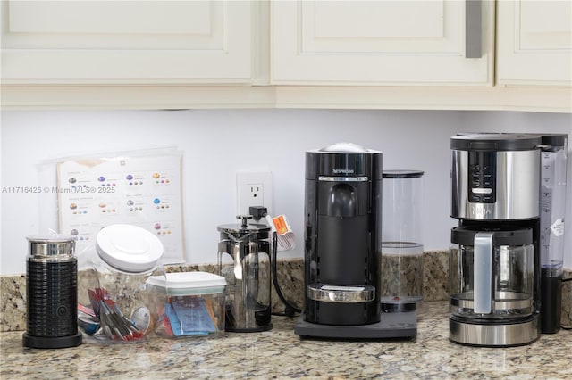 interior details with light stone countertops