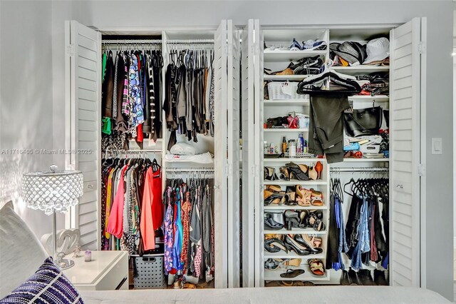 view of closet