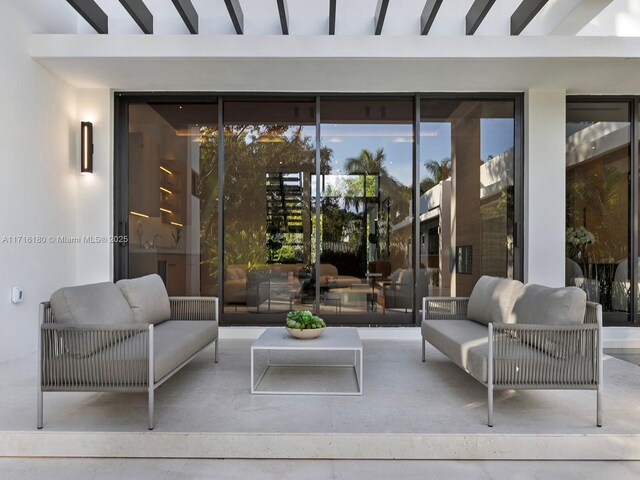 view of patio / terrace featuring outdoor lounge area