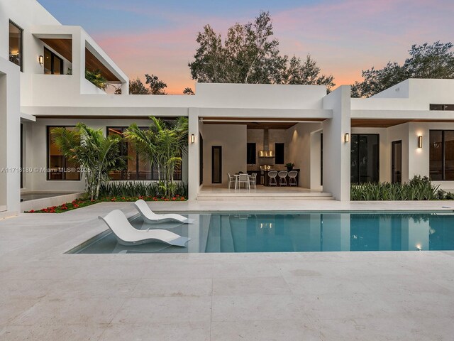 view of patio with an outdoor hangout area