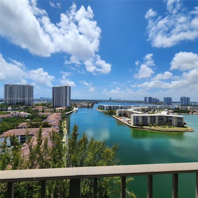 18151 NE 31st Ct Unit 1709, Aventura, FL 33160 - water view with nearby urban area