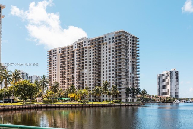 18151 NE 31st Ct Unit 1709, Aventura, FL 33160 - view of building exterior featuring a water view