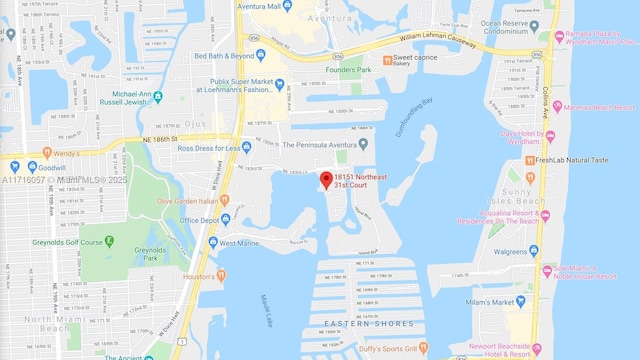 18151 NE 31st Ct Unit 1709, Aventura, FL 33160 - map of property location