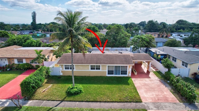 birds eye view of property