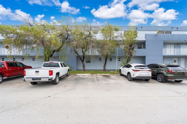 view of uncovered parking lot