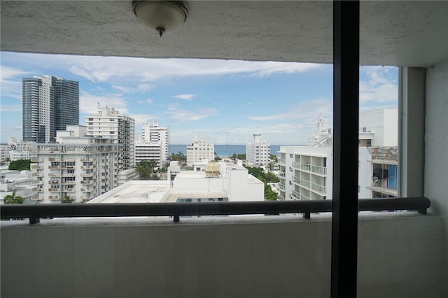 view of balcony