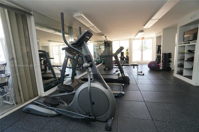 view of exercise room