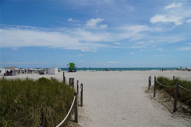 water view featuring a view of the beach