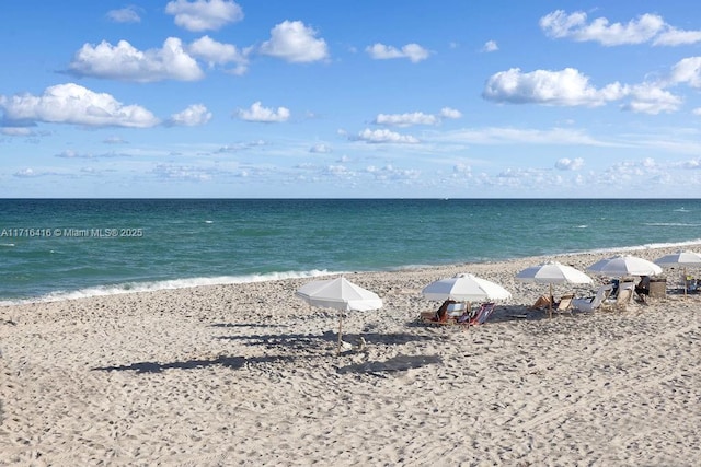 water view featuring a view of the beach