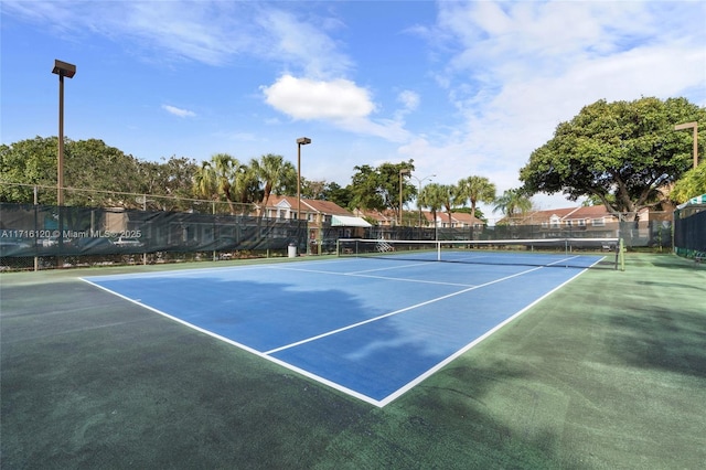 view of tennis court