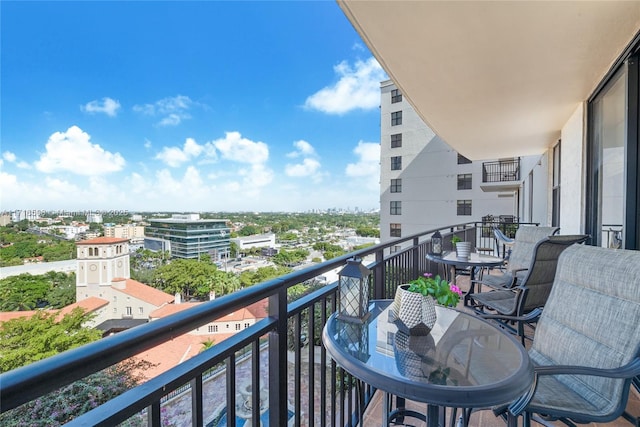 view of balcony