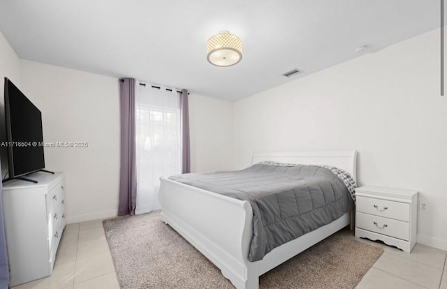 view of tiled bedroom