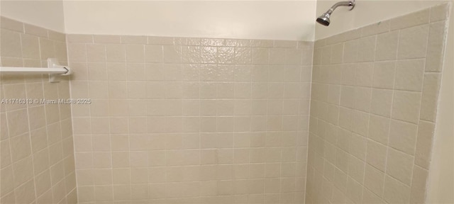 bathroom featuring tiled shower