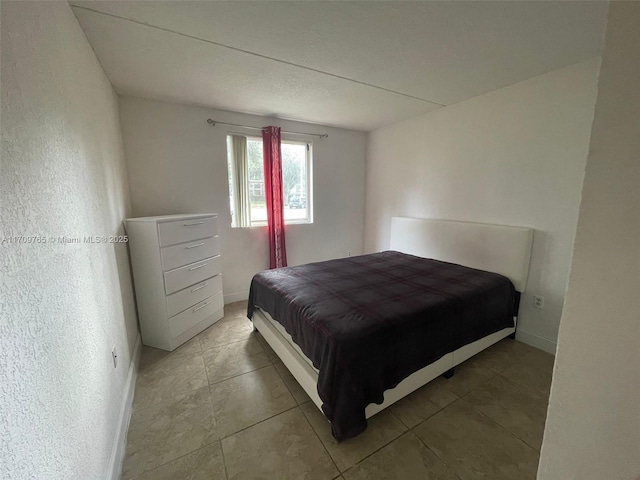 view of tiled bedroom