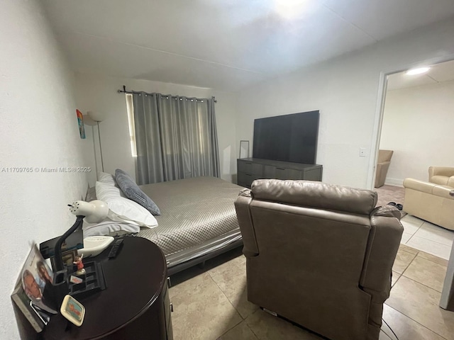 view of tiled bedroom