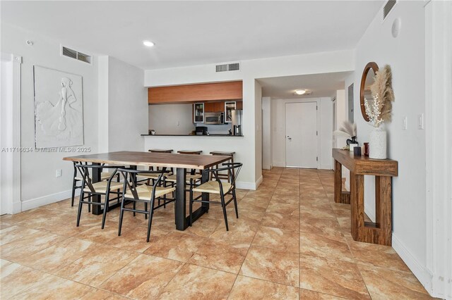 view of dining area