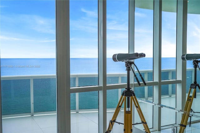 room details with a water view