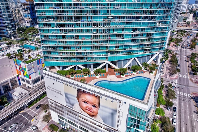 888 Biscayne Blvd Unit 411, Miami, FL 33132 - view of pool with a view of city