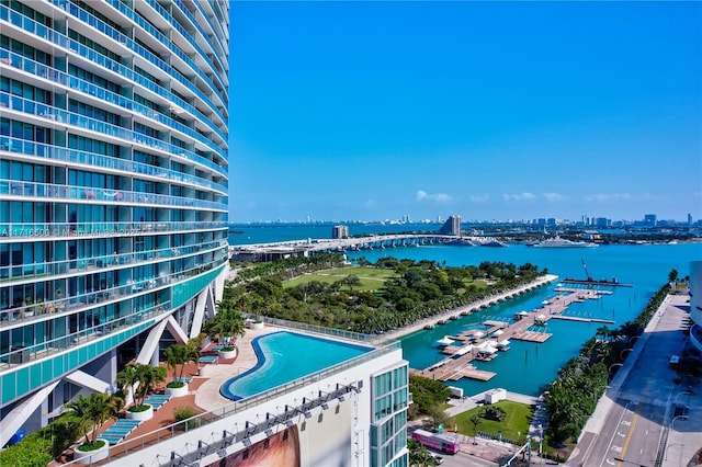 888 Biscayne Blvd Unit 411, Miami, FL 33132 - water view with nearby urban area