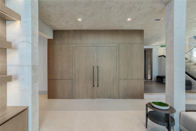 interior space featuring tile patterned floors