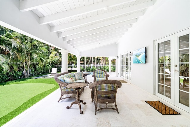 view of patio / terrace with french doors