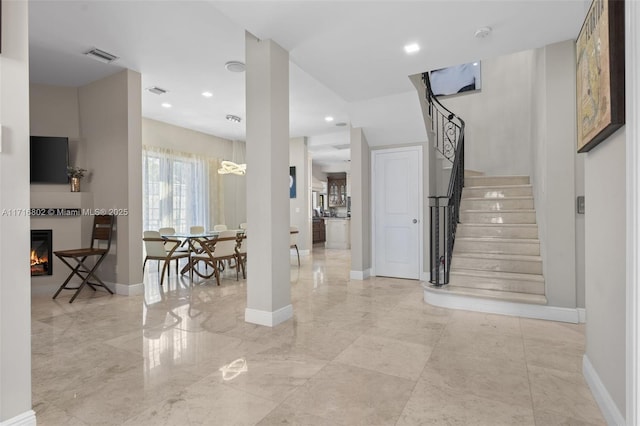 entryway with french doors