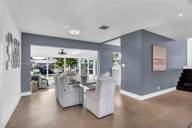 view of dining room