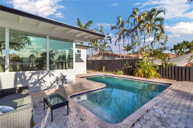 view of pool with a patio