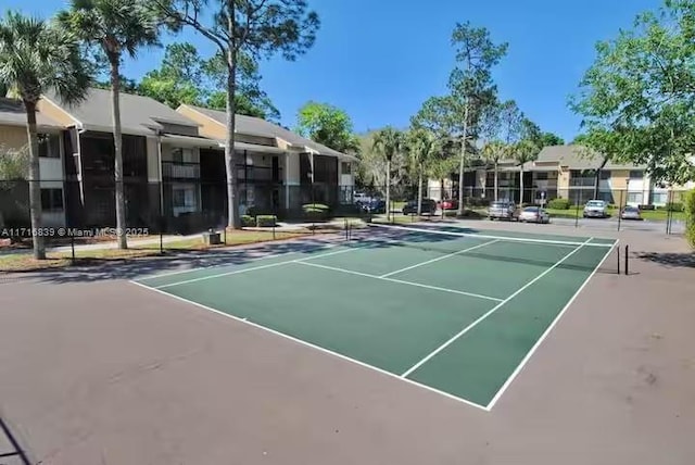 view of tennis court