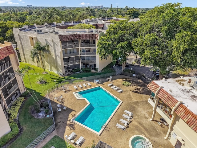 view of pool